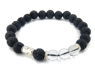 BRANSOLETKA LAWA, KRYSZTAŁ GÓRSKI, KAMIENIE