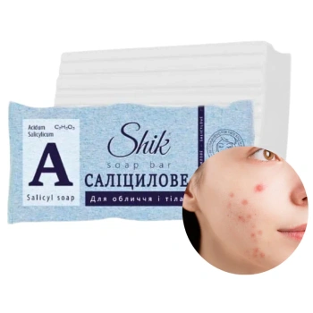  Mydło salicylowe w kostce do skóry trądzikowej Shik 140g 