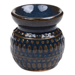 Kominek zapachowy, podgrzewacz do olejków i wosków w kolorze granatowym