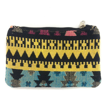 Orientalna saszetka, portfelik, kolorowa aztec, Indie 19 x 12 cm