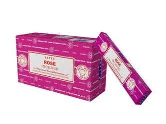 KADZIDŁA SATYA RÓŻA 15G (RÓŻANE, INDIE, KADZIDEŁKA, TROCICZKI, NATURALNE, PYŁKOWE)