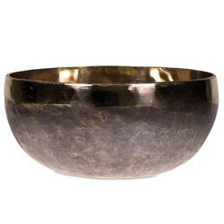 MISA TYBETAŃSKA GRAJĄCA CZARNA ZŁOTA TYBET BUDDYZM, ŚR. 20,5 CM