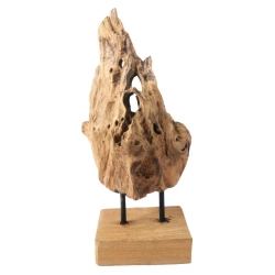 Rzeźba z drewna teak, drewno tekowe, dekoracja z Indonezji 30 cm