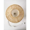 Lampa rattan stołowa, lampka nocna naturalna boho 30 cm