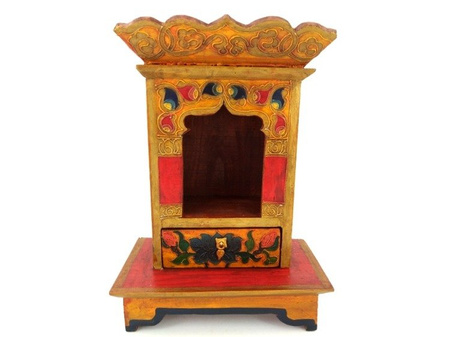 BUDDYJSKI OŁTARZYK (RĘKODZIEŁO, NEPAL, SZAFECZKA)