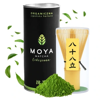 Zestaw do matchy Matcha Moya codzienna, japońska zielona herbata i chasen