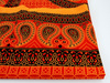 NARZUTA NA ŁÓŻKO ORIENTALNA POMARAŃCZOWA (KAPA, BATIK, Z INDII, 235 x 214 cm)