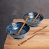 Zestaw do ramen dla dwóch osób, z pałeczkami i chochlą Koge
