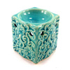 Kominek do olejków eterycznych zapachowych i wosków morski (ceramiczny, tealight)