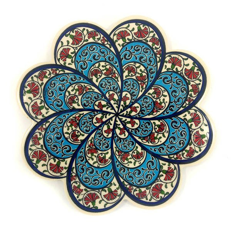 Podstawka ceramiczna pod gorące naczynie (rękodzieło Turcja) 18 cm m 