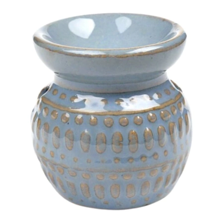 Kominek zapachowy, podgrzewacz do olejków i wosków w kolorze niebieskim