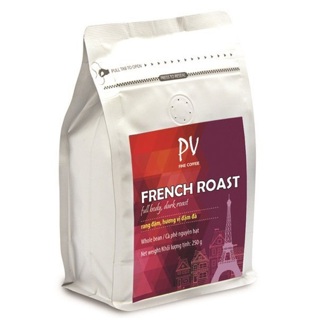 Kawa wietnamska PV Fine French Roast, ziarnista, 250 g 