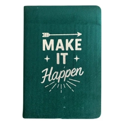 Notes w linie, zielony notatnik, pamiętnik motywacyjny, A5 80 stron