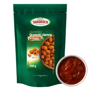 Orzeszki ziemne w cieście salsa, w chrupiącej panierce, Targroch 250g