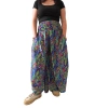 Spodnie damskie szerokie nogawki spódnico spodnie niebieskie Indie