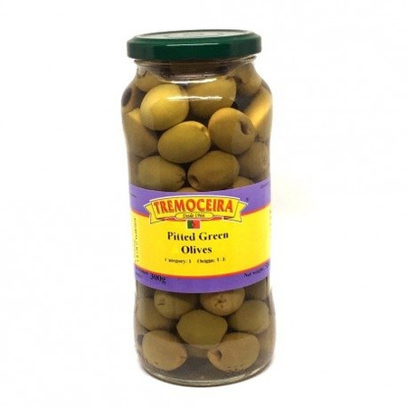 ZIELONE OLIWKI PORTUGALSKIE DRYLOWANE (580G, TREMOCEIRA)