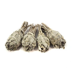 Biała szałwia zestaw 4 pęczków (naturalne kadzidło, aromat)