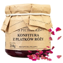Konfitura z płatków róży, dżem różany, Spichlerz 210 g