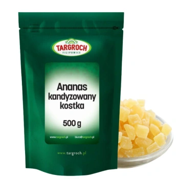 Ananas kandyzowany kostka, 500g Targroch