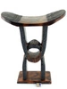 WYSOKI TABORET Z GHANY (AFRYKA, STOŁEK, AFRYKAŃSKI)
