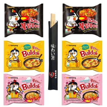 Zupka Buldak carbonara ser kurczak bardzo ostra zupa zestaw 6 szt.