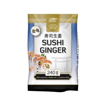IMBIR MARYNOWANY DO SUSHI BIAŁY GOLDEN TURTLE BRAND (200G)