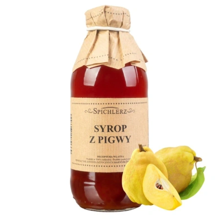 Syrop z pigwy do herbaty na zimę pigwowy Spichlerz 330ml