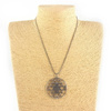 Wisiorek Shri Yantra, srebrny kolor (naszyjnik metalowy, na łańcuszku)