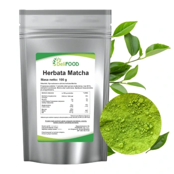 Matcha zielona herbata sproszkowana, Delifood 100g