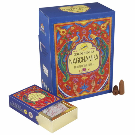 Kadzidła płynące stożkowe, Nag Champa Golden India (Sreevani, Indie)