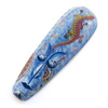 Maska drewniana podłużna, jaszczurka, niebieska Indonezja 50cm