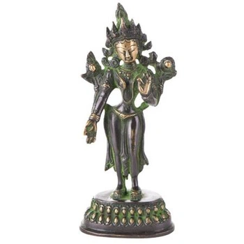 Figurka z mosiądzu, bogini Tara 16 cm, dekoracja