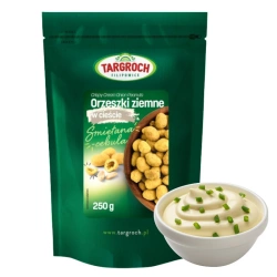 Orzeszki ziemne w cieście śmietanowo-cebulowym, w chrupiącej panierce, Targroch 250g