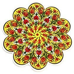 Podstawka ceramiczna pod gorącenaczynia (Rękodzieło Turcja 18cm)