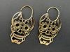 KOLCZYKI MUERTOS ZŁOTE (MOSIĄDZ, CZASZKI, SKULL)