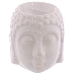 Kominek ceramiczny zapachowy, Budda, biały (podgrzewacz)