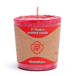 Świeca czakralna czakra podstawy czerwona