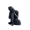 Figurka Budda dekoracja medytacja Indonezja czarna 7 cm
