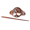 Drewniana spinka do włosów, drzewo życia 13 cm