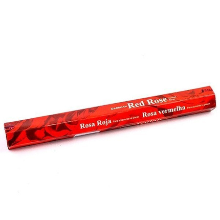 Kadzidła róża, heksagon (Darshan Red Rose) 20 szt. 