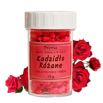 Kadzidło żywiczne o zapachu różanym, Prema 15g