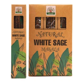 Kadzidła naturalne botaniczne Masala Biała Szałwia, o zapachu białej szałwii