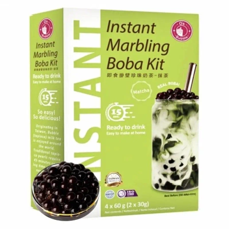 Zestaw do przygotowania Bubble Tea o smaku matchy O's Bubble 240g