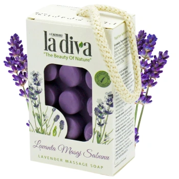 Mydło do masażu ciała lawendowe La Diva 120g
