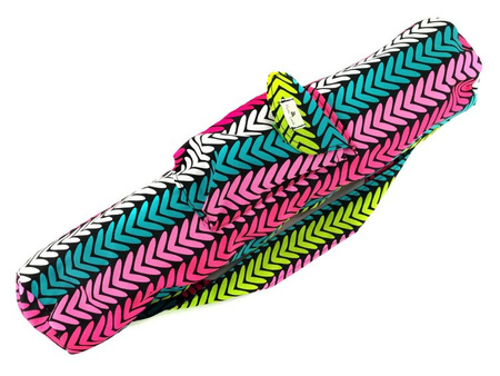 TORBA NA MATĘ DO JOGI KOLOROWA W JODEŁKĘ 70CM
