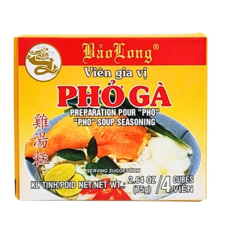Kostki bulionowe drobiowe, do zupy Pho Ga, 75g
