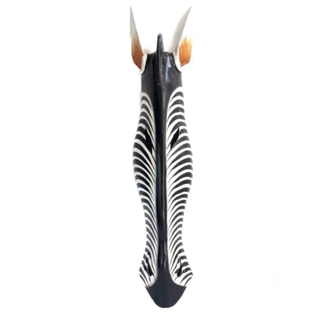 Maska zebra, drewniana ozdoba na ścianę 82 cm