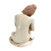 Figurka Budda dekoracja medytacja Indonezja kremowa 16 cm