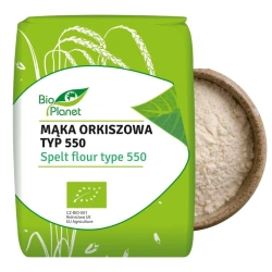Mąka orkiszowa jasna Bio, typ 550, Bio Planet 1kg