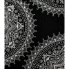 Narzuta na łóżko, czarno-biała mandala, kapa, zasłona, obrus 210x240 Indie